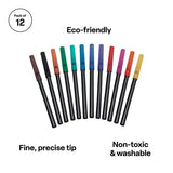 Creatistics Coloured Markers - Pack of 12 - Modern Teaching Aids NZ