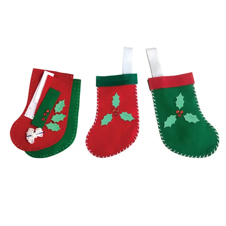 Creatistics Felt Stocking & Embellishments- Pack of 10 - Modern Teaching Aids NZ