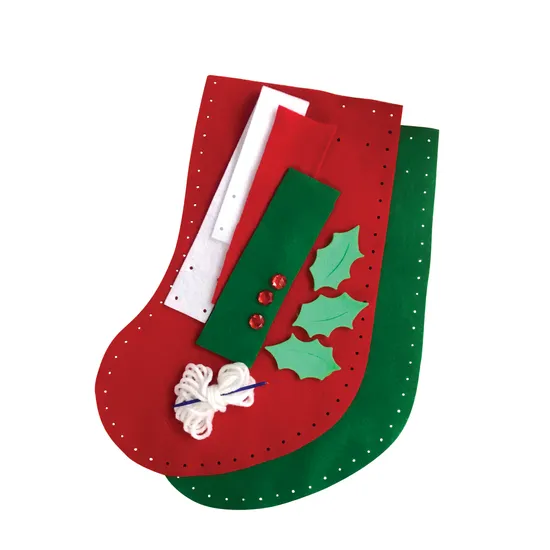 Creatistics Felt Stocking & Embellishments- Pack of 10 - Modern Teaching Aids NZ