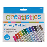 Creatistics Chunky Colouring Markers - PK 12 - Modern Teaching Aids NZ