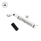 Creatistics Black Chunky Super Washable Markers - Tub of 48 - Modern Teaching Aids NZ