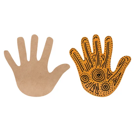 Wooden Hands - Pack of 10 - Modern Teaching Aids NZ
