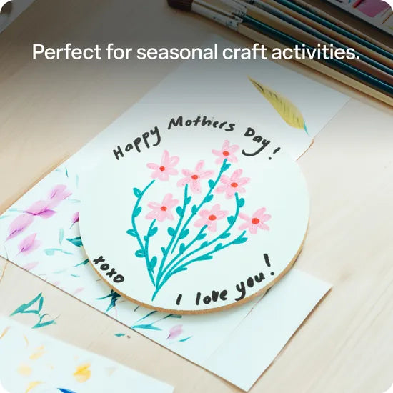 Round Wooden Coaster - Pack of 20 - Modern Teaching Aids NZ