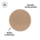 Round Wooden Coaster - Pack of 20 - Modern Teaching Aids NZ