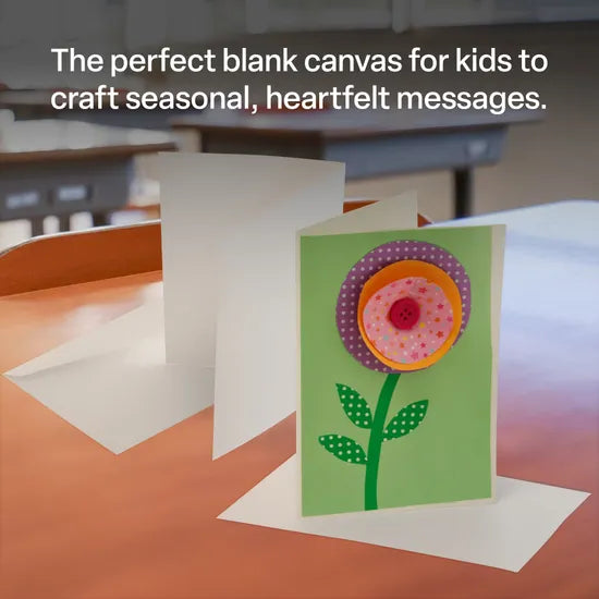 White Cards & Envelopes - Pack of 20 - Modern Teaching Aids NZ