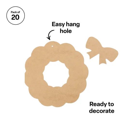 Wreath with Bow - Pack of 20 - Modern Teaching Aids NZ