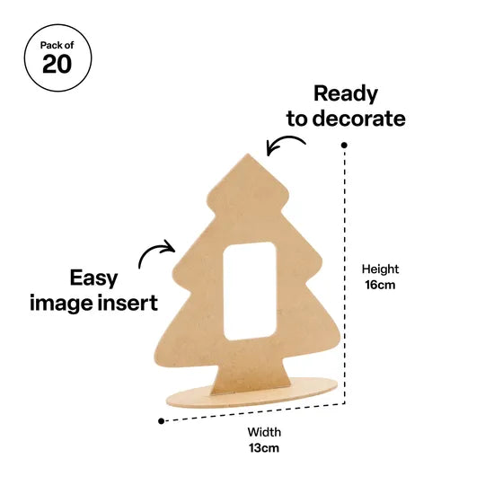 Creatistics Christmas Tree Frame - Pack of 20 - Modern Teaching Aids NZ
