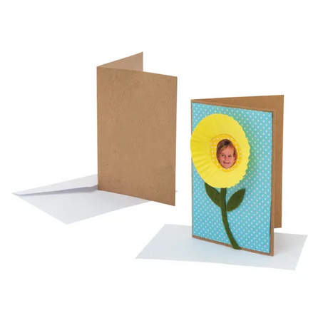 Creatistics Natural Cards & Envelopes - Pack of 20 - Modern Teaching Aids NZ