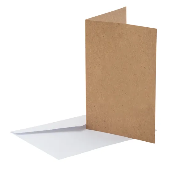 Creatistics Natural Cards & Envelopes - Pack of 20 - Modern Teaching Aids NZ