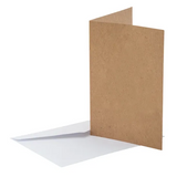 Creatistics Natural Cards & Envelopes - Pack of 20 - Modern Teaching Aids NZ