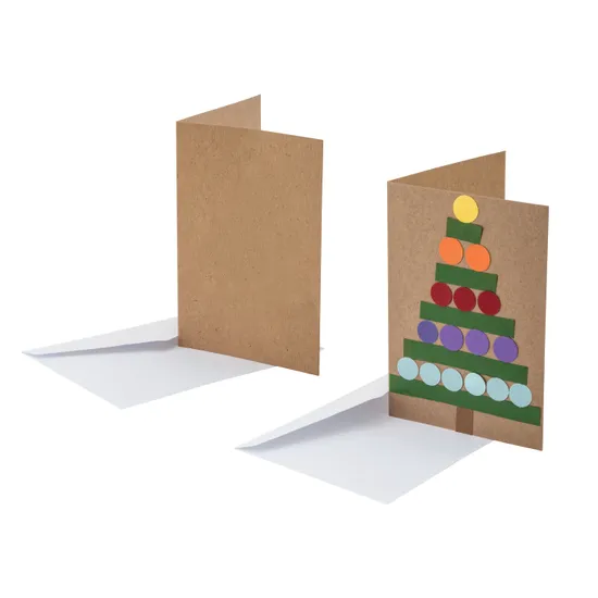 Creatistics Natural Cards & Envelopes - Pack of 20 - Modern Teaching Aids NZ