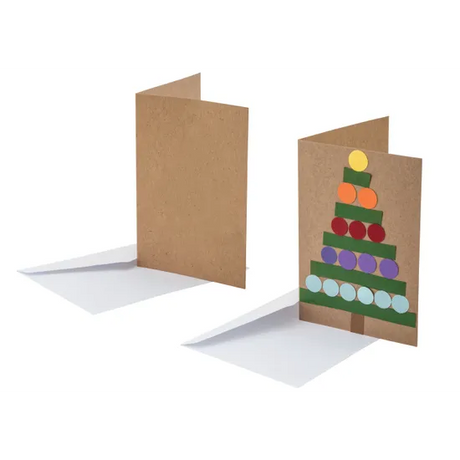 Creatistics Natural Cards & Envelopes - Pack of 20 - Modern Teaching Aids NZ