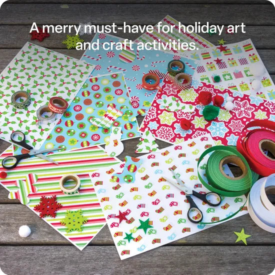 Christmas Craft Paper - Pack of 40 - Modern Teaching Aids NZ