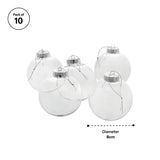 Plastic Baubles Clear - Pack of 10 - Modern Teaching Aids NZ