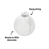 Plastic Baubles Clear - Pack of 10 - Modern Teaching Aids NZ