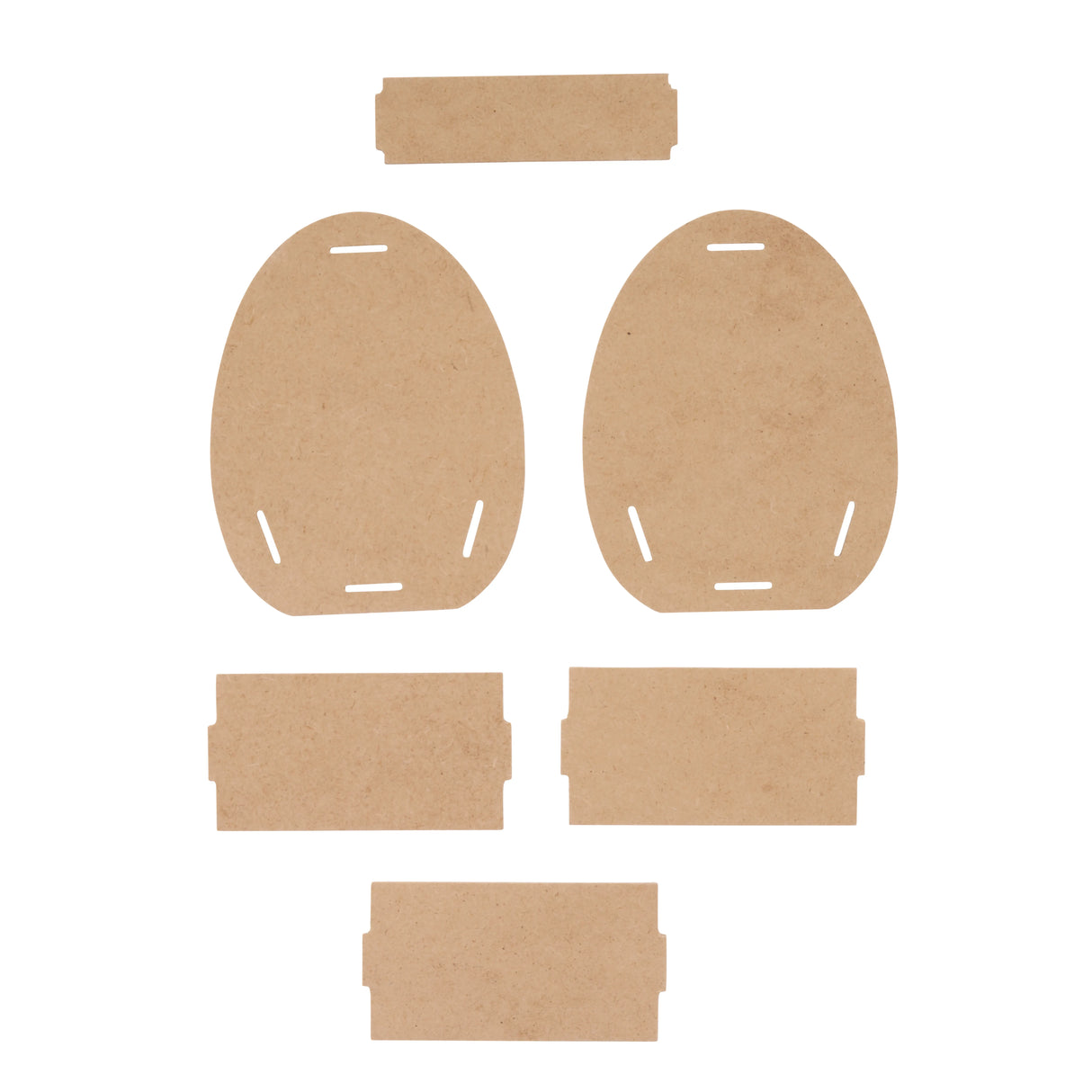 Egg Shaped Wooden Basket - Pack of 10 - Modern Teaching Aids NZ