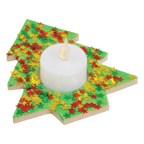 Creatistics Christmas Tree Tealight Holder- Pack of 10 - Modern Teaching Aids NZ