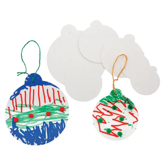 Cardboard Baubles - Pack of 60 - Modern Teaching Aids NZ