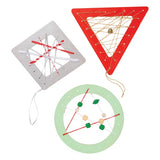 Wooden Weaving Shapes - Pack of 12 - Modern Teaching Aids NZ