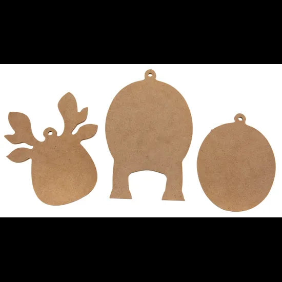 3-Piece Reindeer Ornaments - Pack of 10 - Modern Teaching Aids NZ