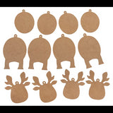 3-Piece Reindeer Ornaments - Pack of 10 - Modern Teaching Aids NZ