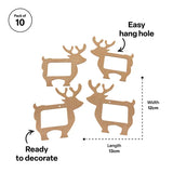 Reindeer Frame Ornaments - Pack of 10 - Modern Teaching Aids NZ