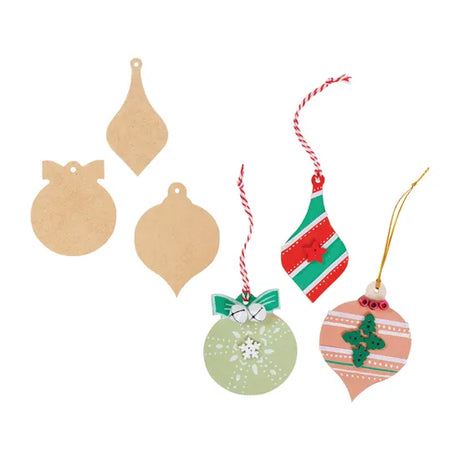 Wooden Bauble Ornaments - Pack of 30 - Modern Teaching Aids NZ