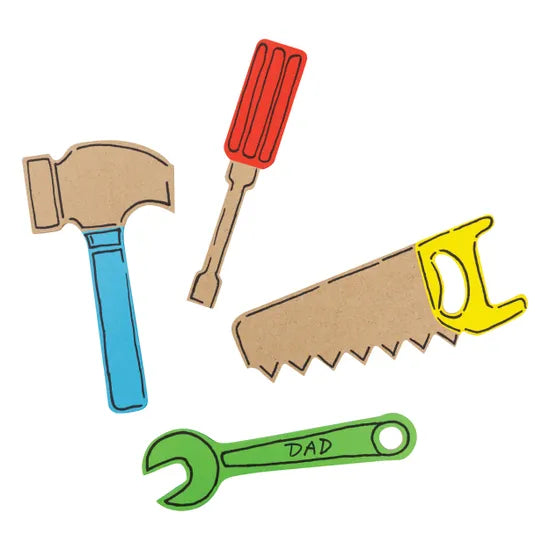 Wooden Tools - Pack of 12 - Modern Teaching Aids NZ