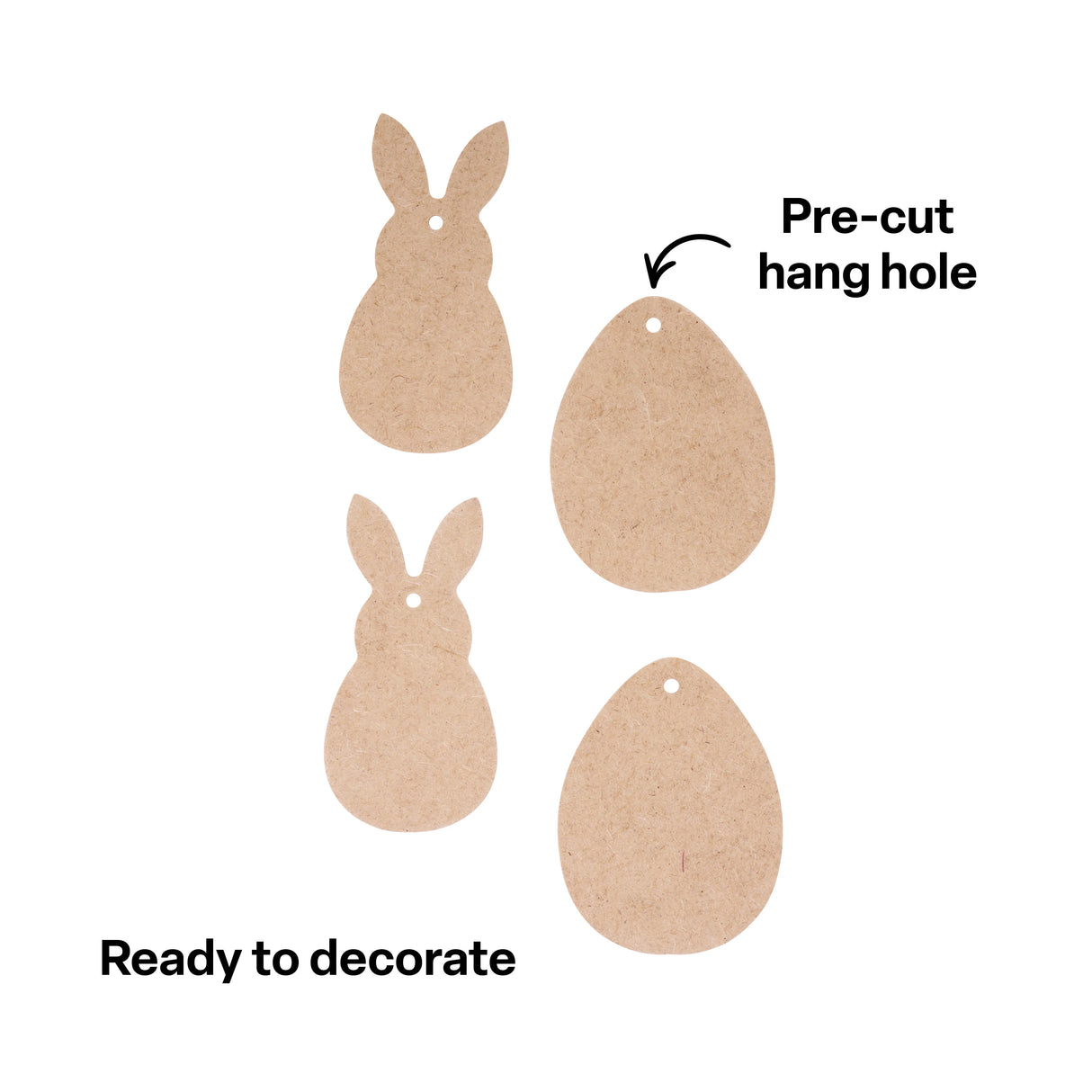Wooden Easter Ornaments - Pack of 30 - Modern Teaching Aids NZ