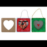 Creatistics Wooden Hanging Heart Frame- Pack of 10 - Modern Teaching Aids NZ