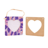 Creatistics Wooden Hanging Heart Frame- Pack of 10 - Modern Teaching Aids NZ