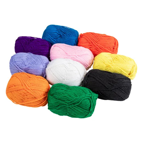 Acrylic Yarn - Pack of 10 - Modern Teaching Aids NZ
