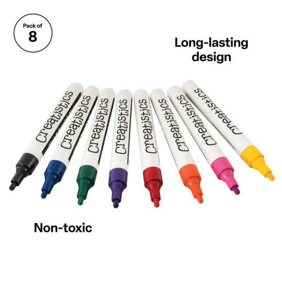 Glass & Porcelain Markers - Pack of 8 - Modern Teaching Aids NZ