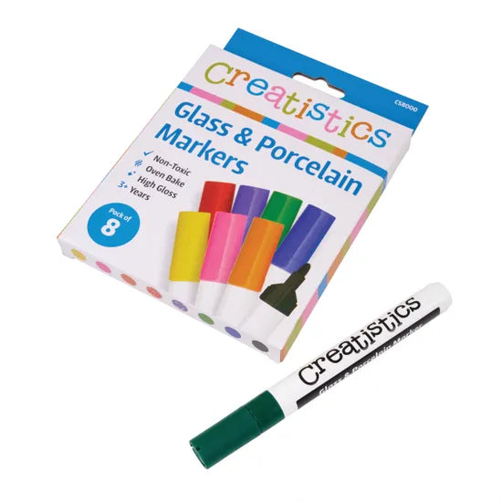 Glass & Porcelain Markers - Pack of 8 - Modern Teaching Aids NZ
