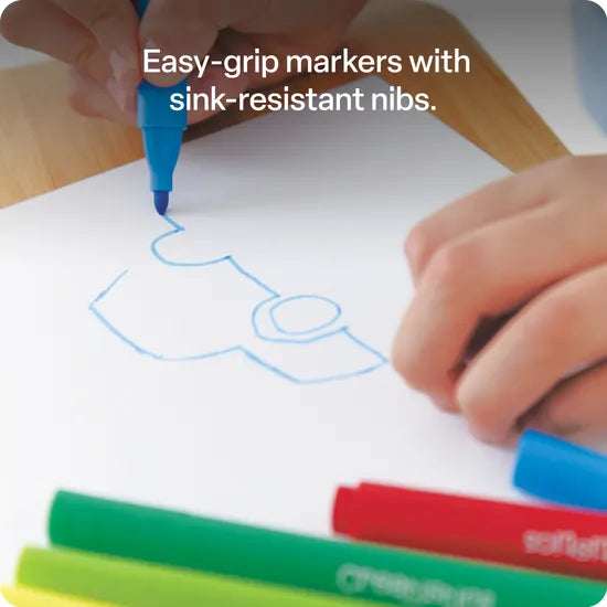 Chunky Triangular Markers - Tub of 48 - Modern Teaching Aids NZ