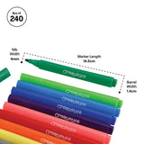 Creatistics Chunky Triangular Markers- Pack of 240 - Modern Teaching Aids NZ