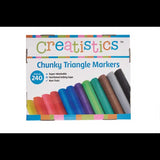 Creatistics Chunky Triangular Markers- Pack of 240 - Modern Teaching Aids NZ
