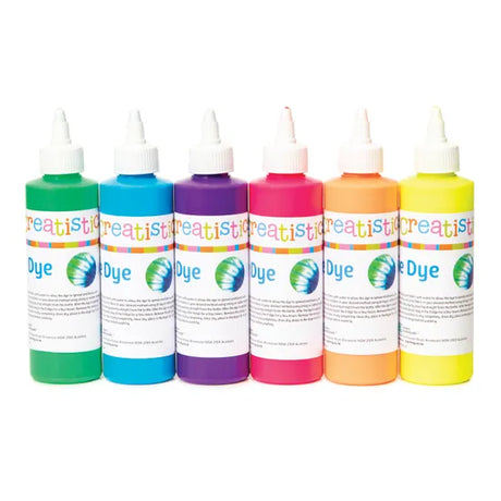 Creatistics Fluoro Tie Dye 250 ml - Set of 6