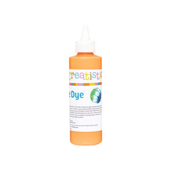 Creatistics Tie Dye 250ml - Fluoro Orange - Modern Teaching Aids NZ