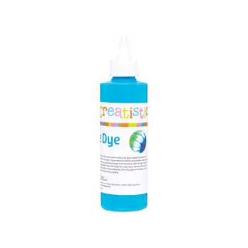 Creatistics Tie Dye 250ml - Fluoro Blue - Modern Teaching Aids NZ