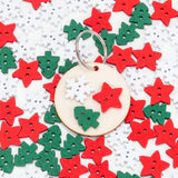 Creatistics Wooden Christmas Buttons - Pack of 100 - Modern Teaching Aids NZ