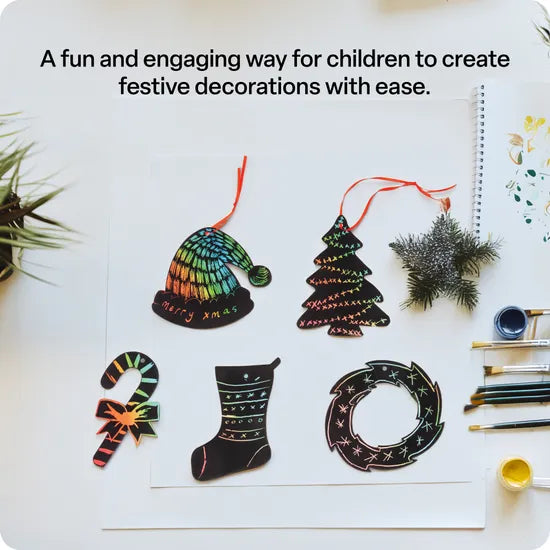 Scratch Christmas Decorations - Pack of 30 - Modern Teaching Aids NZ