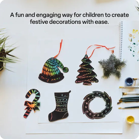 Scratch Christmas Decorations - Pack of 30 - Modern Teaching Aids NZ