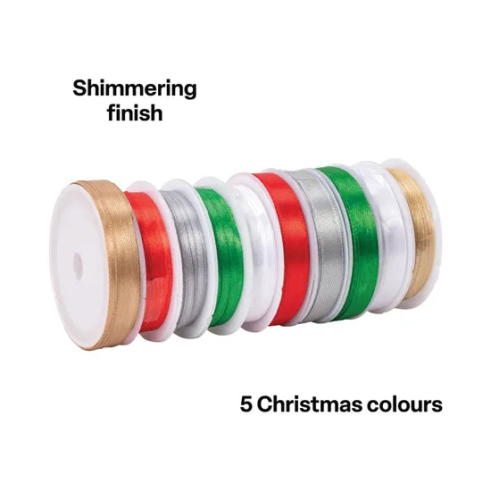 Christmas Ribbon Rolls - Pack of 10 - Modern Teaching Aids NZ