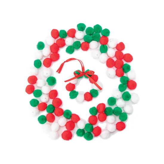 Christmas Pom Pom Beads - Pack of 100 - Modern Teaching Aids NZ