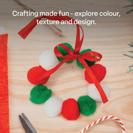 Christmas Pom Pom Beads - Pack of 100 - Modern Teaching Aids NZ