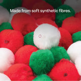 Christmas Pom Pom Beads - Pack of 100 - Modern Teaching Aids NZ