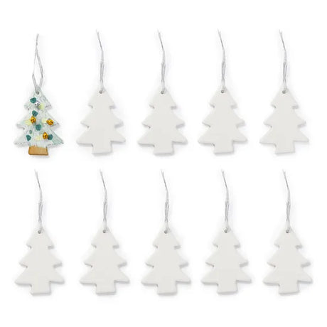 Ceramic Tree Ornaments - Pack of 10 - Modern Teaching Aids NZ