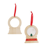 Snow Globe Frame Ornaments - Pack of 10