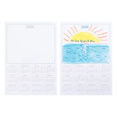 A4 Calendar Blanks 2026 - Pack of 25 - Modern Teaching Aids NZ